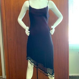 Betsey Johnson size 6 asymmetrical dress with sequins and beads